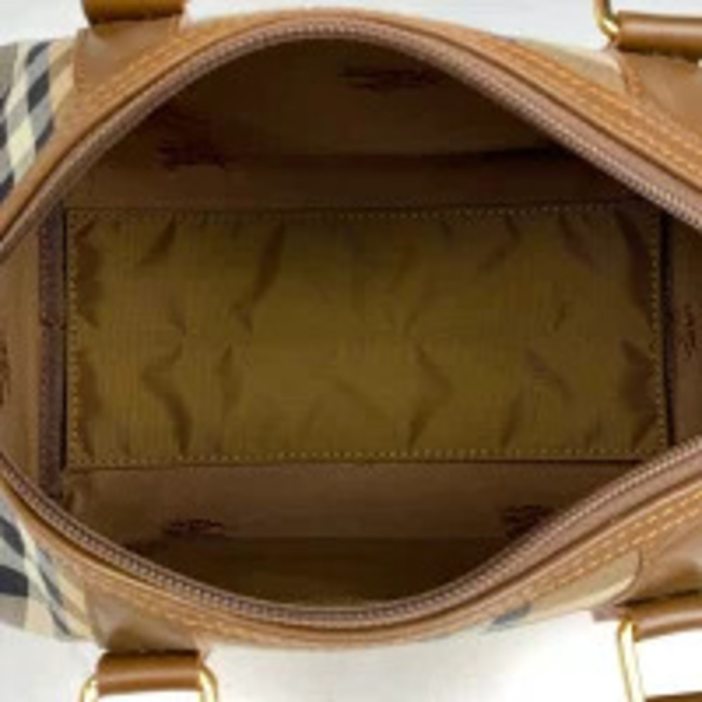 Burberry check 2way Shoulder Bag canvas brown - Picture 7 of 7